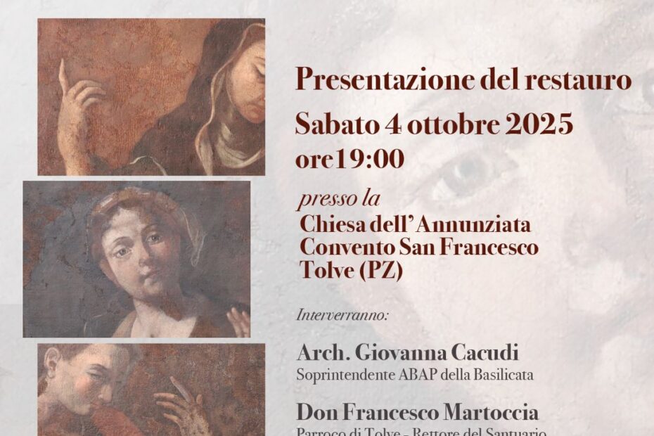Il restauro della cantoria e delle tele della chiesa dell’Annunziata a Tolv