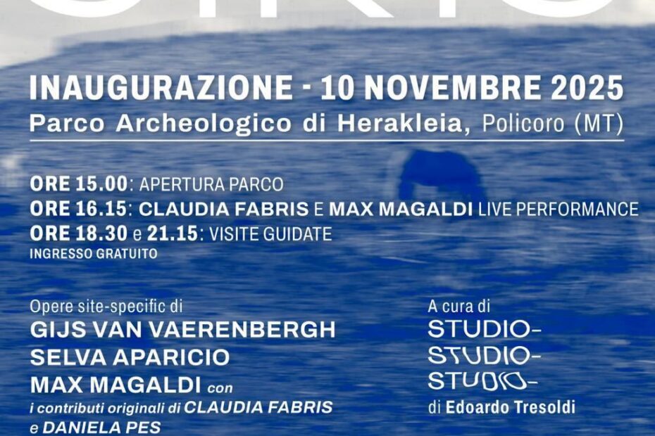 Inaugurazione di ‘Siris’